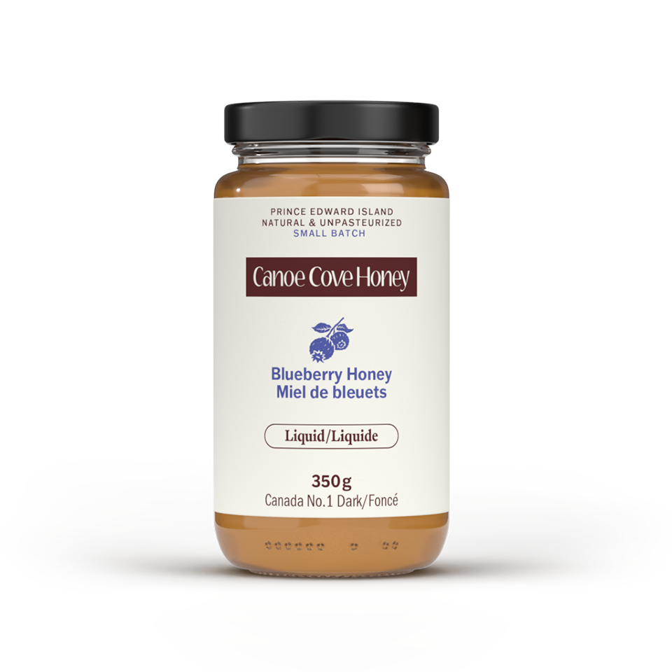 Raw blueberry honey from PEI