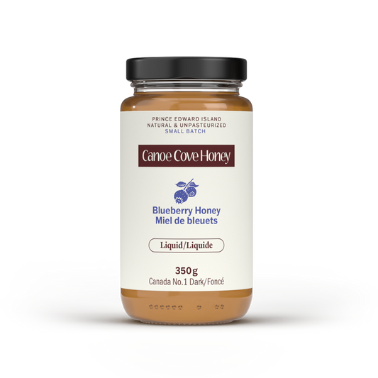Raw blueberry honey from PEI