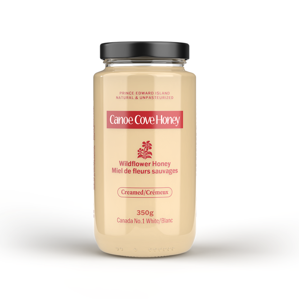 raw creamed honey from PEI