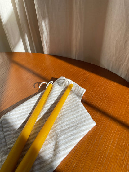 Taper Beeswax Candle  |  Set of 2