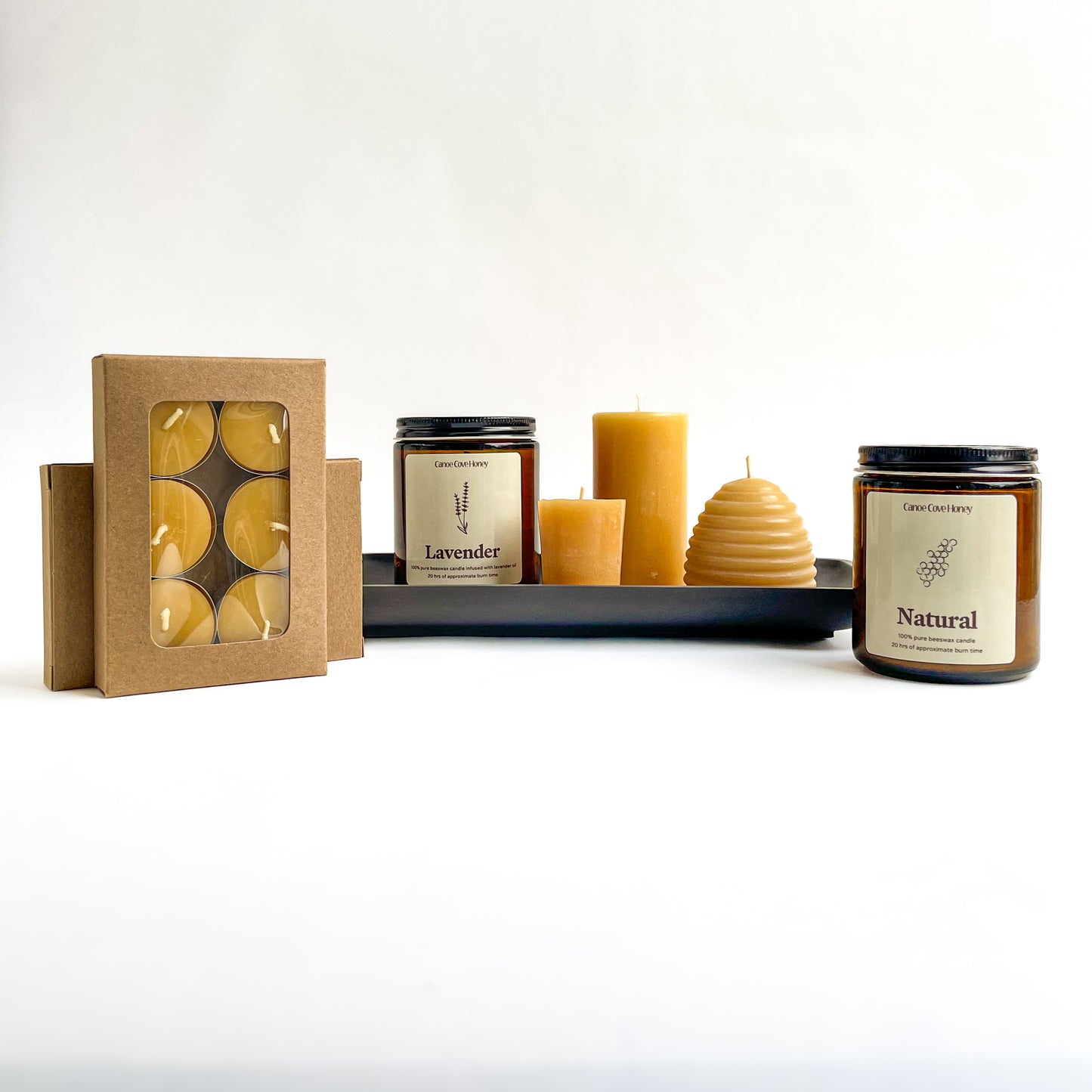 4" Beeswax Pillar Candle